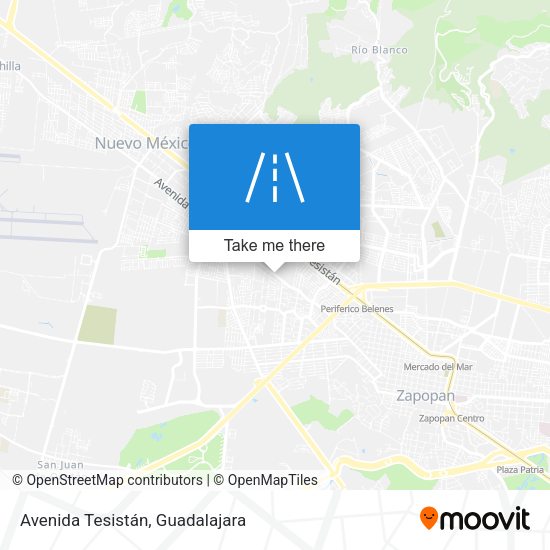 Avenida Tesistán map