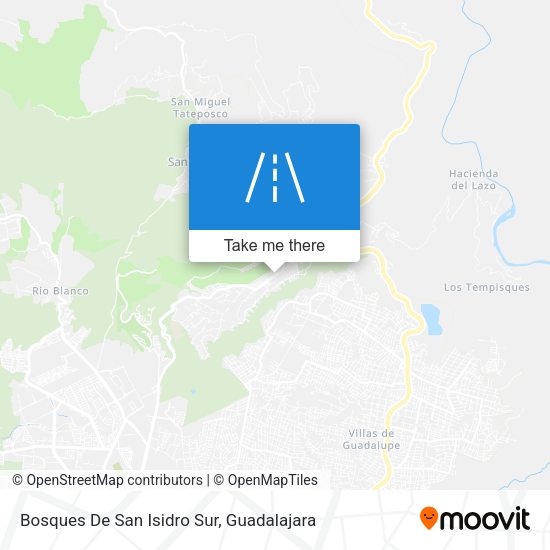 Bosques De San Isidro Sur map