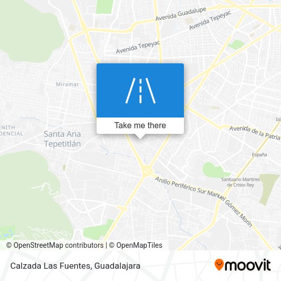Mapa de Calzada Las Fuentes