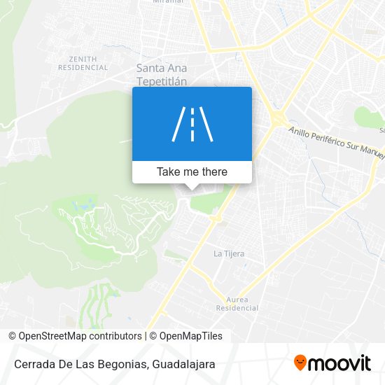 Cerrada De Las Begonias map
