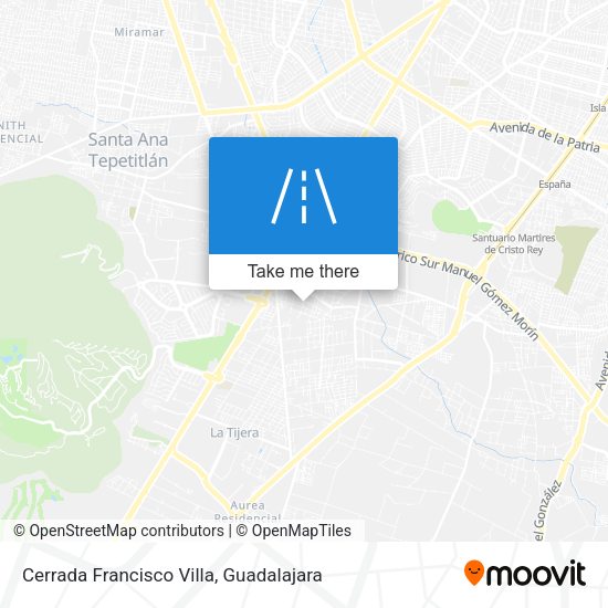 Cerrada Francisco Villa map