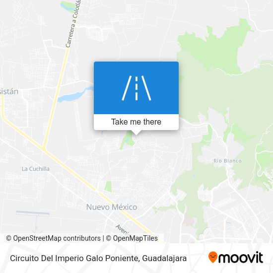 Circuito Del Imperio Galo Poniente map