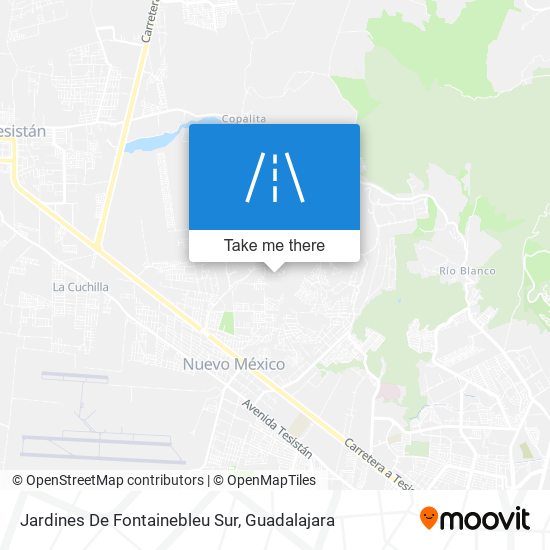 Jardines De Fontainebleu Sur map