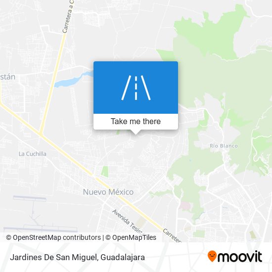 Jardines De San Miguel map