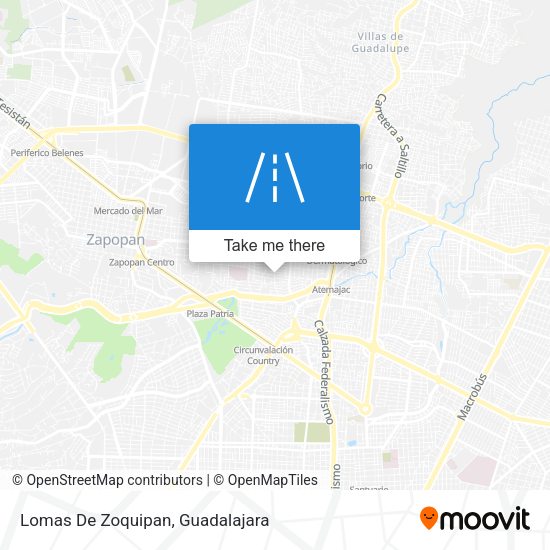 Mapa de Lomas De Zoquipan