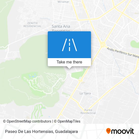 Paseo De Las Hortensias map