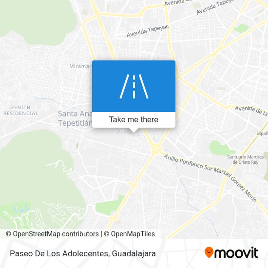 Mapa de Paseo De Los Adolecentes