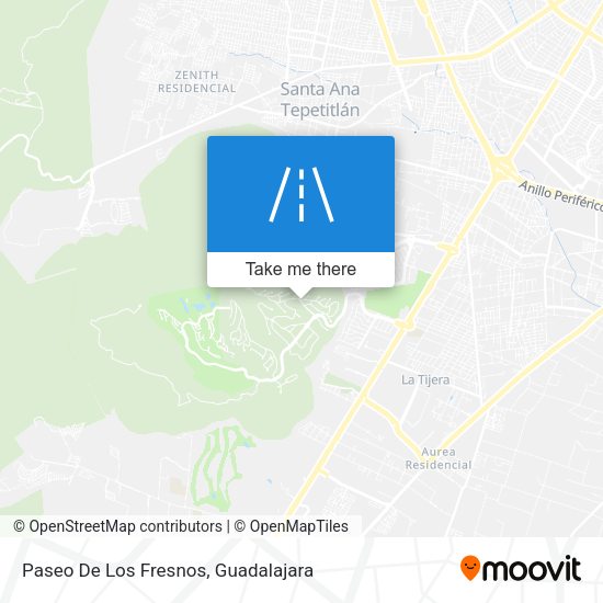 Paseo De Los Fresnos map