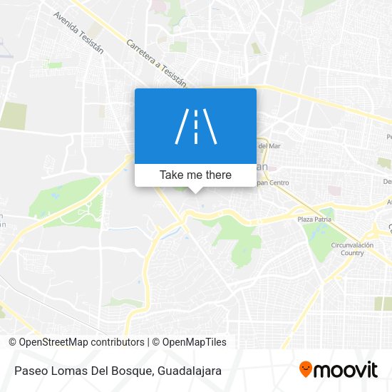 Mapa de Paseo Lomas Del Bosque