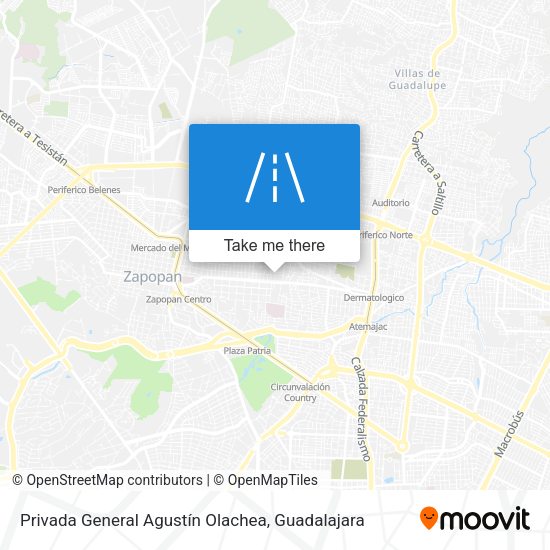 Mapa de Privada General Agustín Olachea