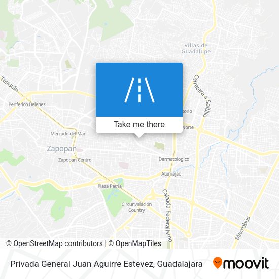 Mapa de Privada General Juan Aguirre Estevez