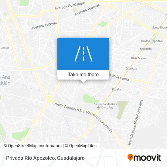Mapa de Privada Río Apozolco