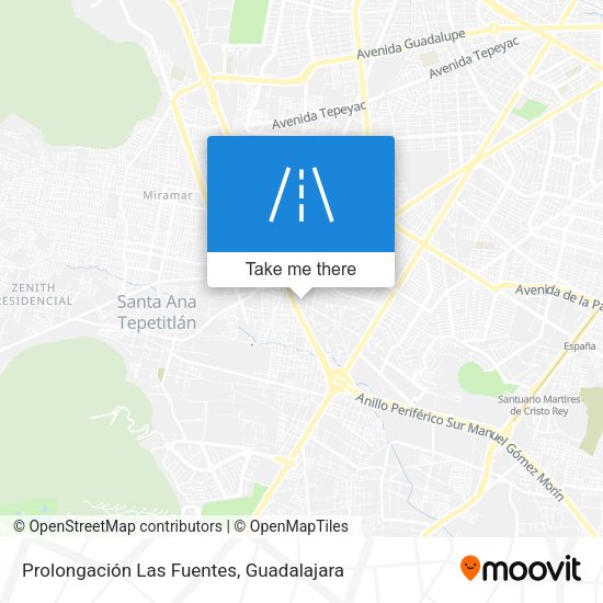 Mapa de Prolongación Las Fuentes