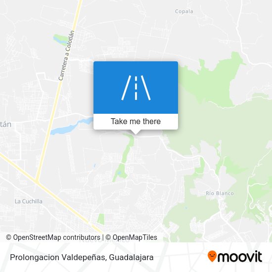 Prolongacion Valdepeñas map
