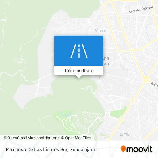 Remanso De Las Liebres Sur map
