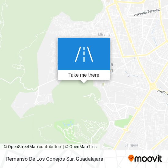 Remanso De Los Conejos Sur map