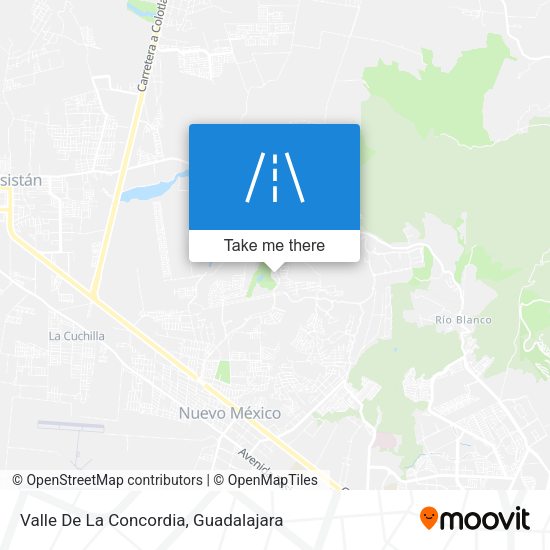 Valle De La Concordia map