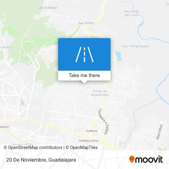 Mapa de 20 De Noviembre