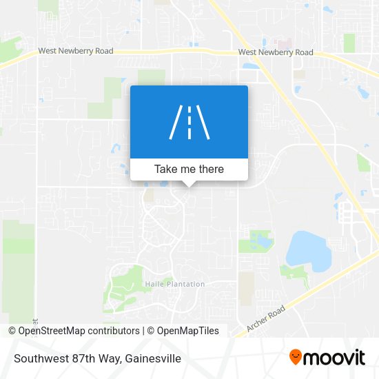Southwest 87th Way map