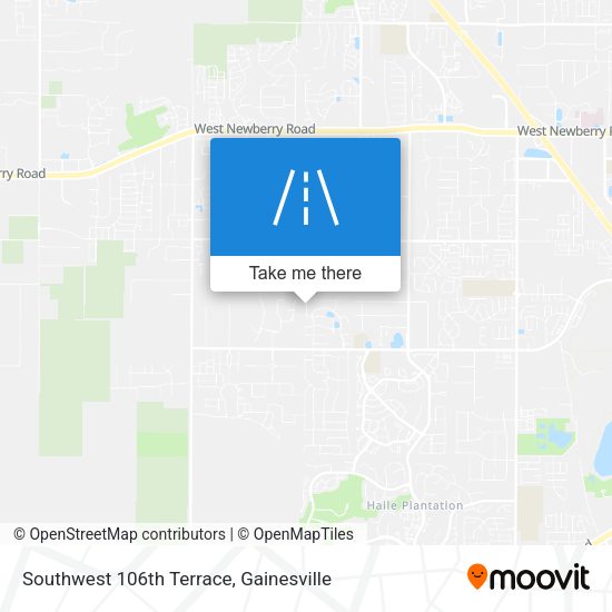 Southwest 106th Terrace map