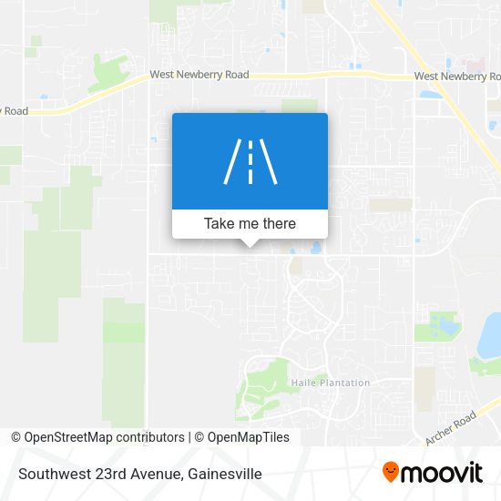 Mapa de Southwest 23rd Avenue