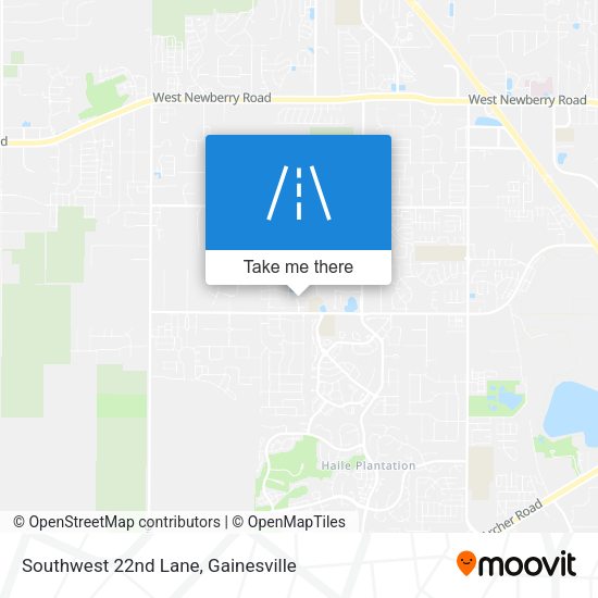 Southwest 22nd Lane map