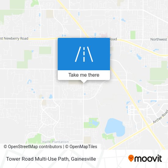 Tower Road Multi-Use Path map