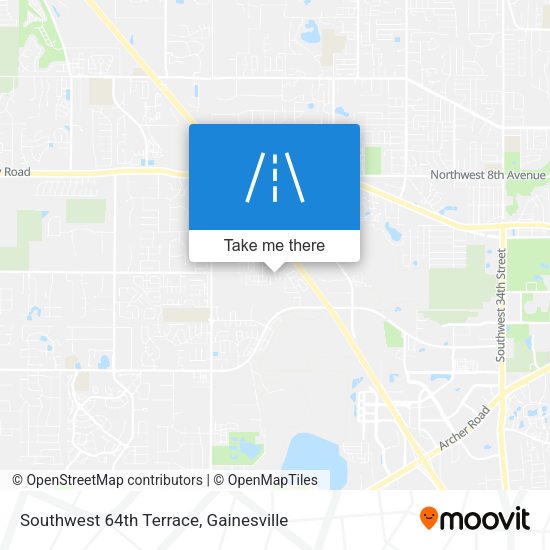Southwest 64th Terrace map