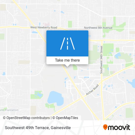 Southwest 49th Terrace map