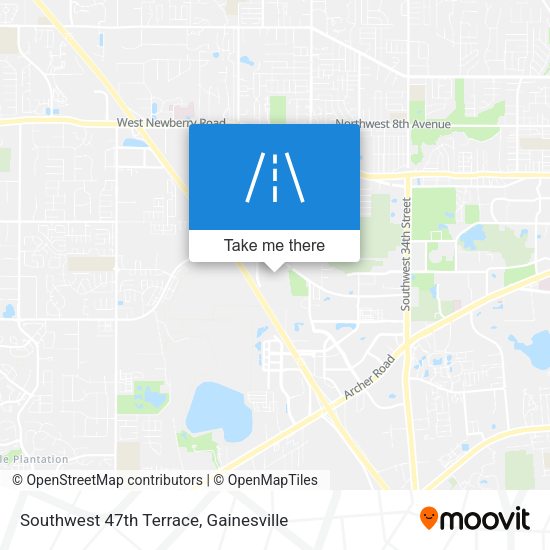 Mapa de Southwest 47th Terrace