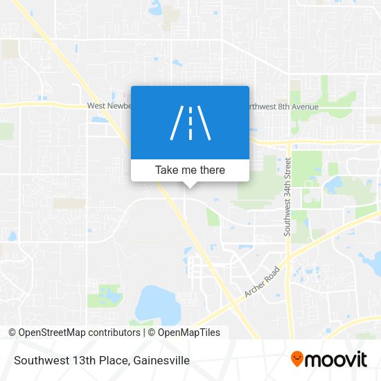Mapa de Southwest 13th Place