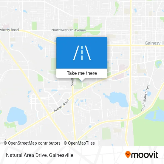 Natural Area Drive map