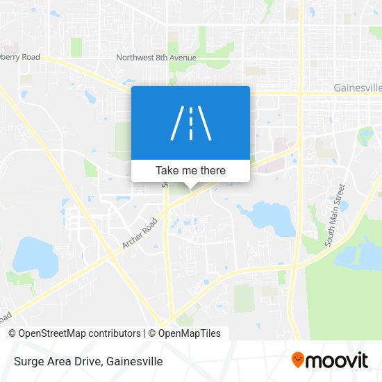 Surge Area Drive map