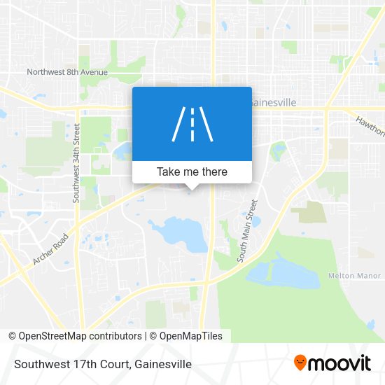 Southwest 17th Court map