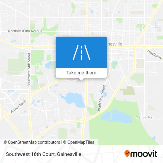 Southwest 16th Court map