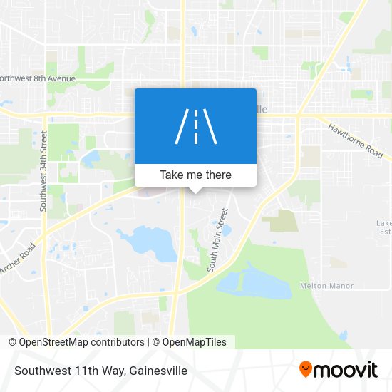 Southwest 11th Way map