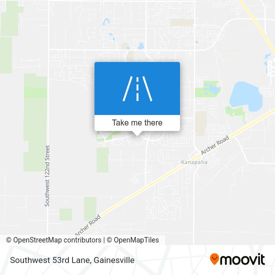 Southwest 53rd Lane map