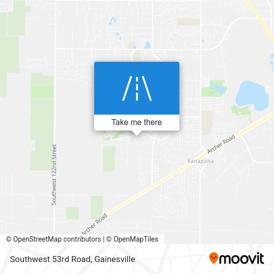 Southwest 53rd Road map