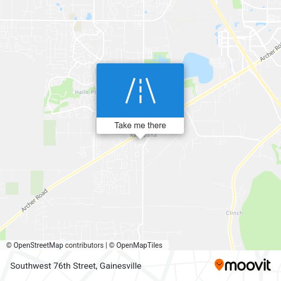 Southwest 76th Street map