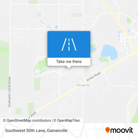 Southwest 50th Lane map