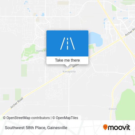 Southwest 58th Place map