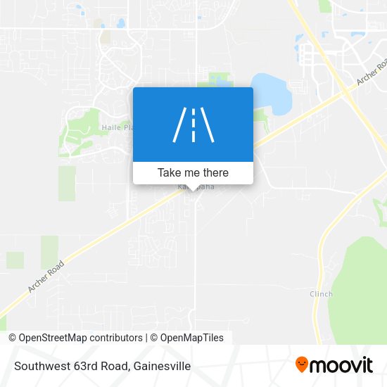 Southwest 63rd Road map