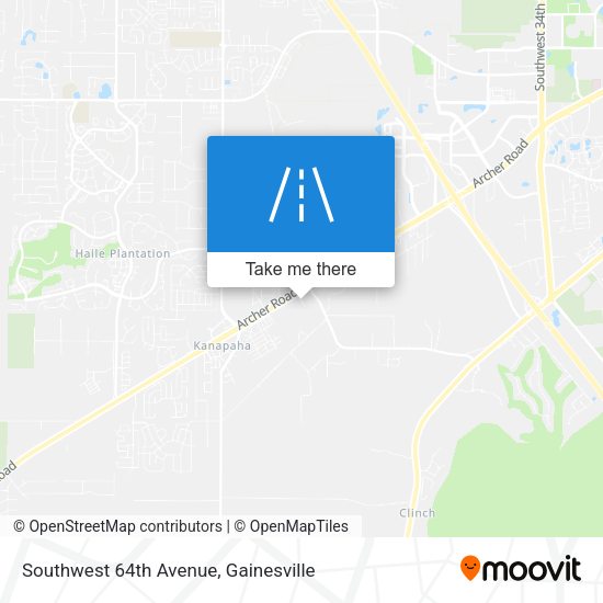 Southwest 64th Avenue map