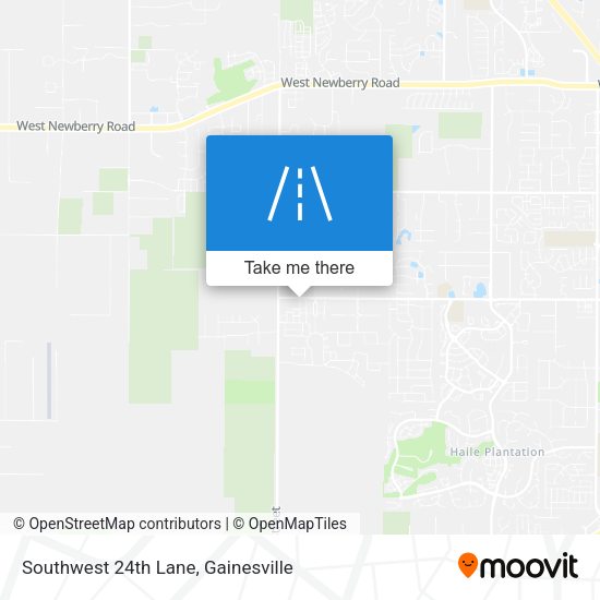 Southwest 24th Lane map