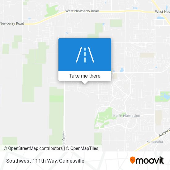 Southwest 111th Way map