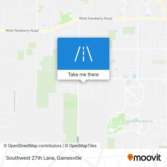 Southwest 27th Lane map