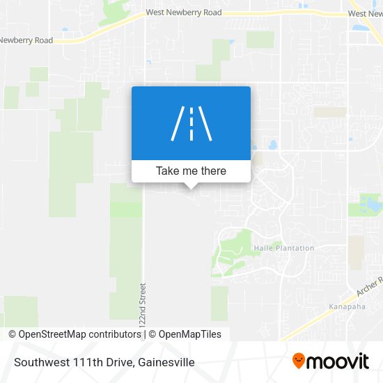 Mapa de Southwest 111th Drive