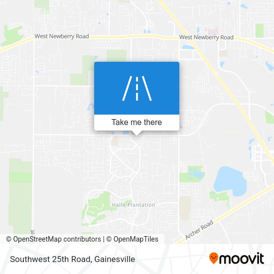 Southwest 25th Road map