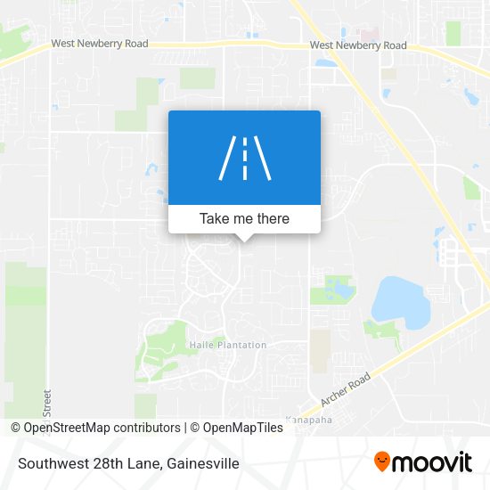 Mapa de Southwest 28th Lane