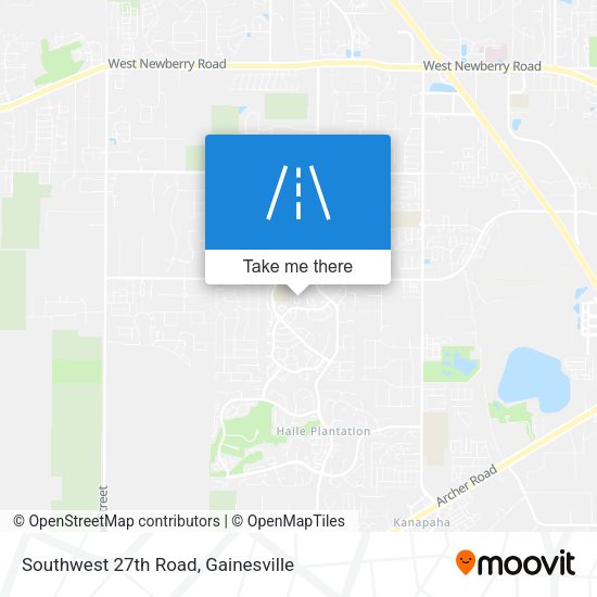 Southwest 27th Road map